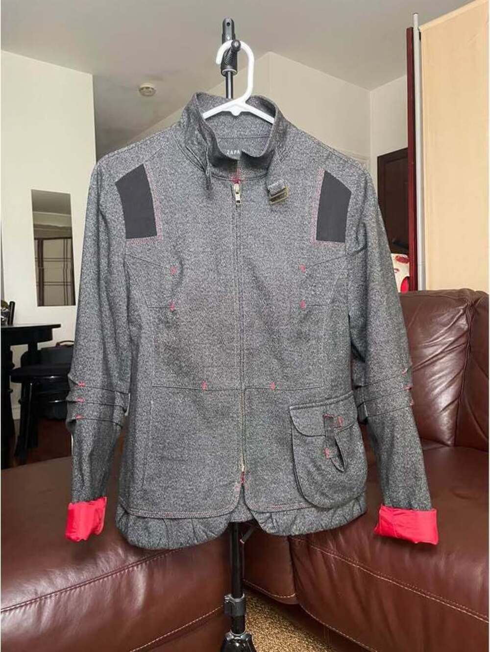 ZAPA Paris High-Collar Zip Jacket Made in France